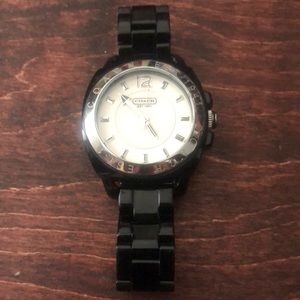Black Ceramic Coach Watch